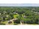 Expansive aerial view showcasing the property's large lot size, surrounding trees, and peaceful neighborhood at 380 Russell Rd, Lawrenceville, GA 30043