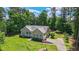 Attractive single-story home featuring a lush green lawn and beautiful landscaping creating a welcoming outdoor space at 380 Russell Rd, Lawrenceville, GA 30043