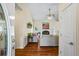 Inviting living room with hardwood floors, fireplace, and large windows at 380 Russell Rd, Lawrenceville, GA 30043