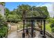 View of gazebo near pool and landscaping at 1445 Monroe Ne Dr # F10, Atlanta, GA 30324