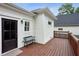 A well-maintained deck featuring an outdoor bench, perfect for relaxing and enjoying the fresh air at 27 Sessions Nw St, Marietta, GA 30060