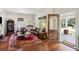 Cozy living room with hardwood floors, stylish decor, and ample natural light at 27 Sessions Nw St, Marietta, GA 30060