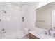 Stylish bathroom featuring subway tiles in the shower and a marble-topped vanity at 3286 Bachelor Street, East Point, GA 30344