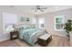 Serene bedroom featuring ample natural light, stylish furnishings, and cozy ambiance at 3286 Bachelor Street, East Point, GA 30344
