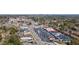 Wide aerial perspective of a neighborhood, showcasing commercial zones and quaint residential areas at 4282 Roswell Ne Rd # G1, Atlanta, GA 30342