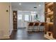 Modern kitchen featuring a breakfast bar, white cabinetry, and stainless steel appliances at 4282 Roswell Ne Rd # G1, Atlanta, GA 30342
