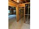 Unfinished basement with exposed wooden framing and concrete floor, offering a blank canvas at 4815 Rapids Nw Cir, Acworth, GA 30102