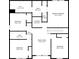Second floor plan featuring bedrooms, bathrooms, laundry room, and a Gathering room at 4720 Dufour Dr, Lilburn, GA 30047