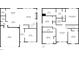 Two-story floor plan featuring bedrooms, bathrooms, kitchen, Gathering room, garage and office at 4720 Dufour Dr, Lilburn, GA 30047