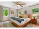 Bright bedroom with large windows, a ceiling fan, and neutral decor at 3349 Concord Se Cir, Smyrna, GA 30080