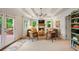 Bright living room with coffered ceiling, fireplace, and access to a backyard deck at 3349 Concord Se Cir, Smyrna, GA 30080