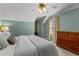 Comfortable bedroom featuring a ceiling fan, neutral walls, and a dresser by the window at 220 Broadmoor Dr, Fayetteville, GA 30215