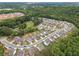 Expansive aerial view of a residential community surrounded by lush green forests at 520 Edgemore Rd, Canton, GA 30114