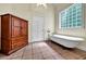 Bathroom featuring a standalone tub, and natural light at 7212 Avalon Dr, Douglasville, GA 30135