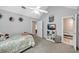 Inviting bedroom with vaulted ceiling, neutral walls, and ensuite bathroom at 7212 Avalon Dr, Douglasville, GA 30135