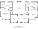 First floor plan of the home showing the primary bedroom, living room, kitchen, and dining room at 7212 Avalon Dr, Douglasville, GA 30135