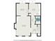 Layout of the first floor showing living room, dining room, kitchen and bathroom at 6 Stratford Hall Ne Pl, Atlanta, GA 30342