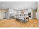 Large kitchen with white cabinets, granite countertops, and stainless steel appliances at 4670 Hamden Forest Sw Dr, Atlanta, GA 30331