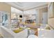 Open-concept living room featuring hardwood floors, neutral paint colors, and an open view to the kitchen at 4670 Hamden Forest Sw Dr, Atlanta, GA 30331