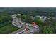 Aerial view of the townhome community with lush green surroundings at 3155 Tarian Way, Decatur, GA 30034