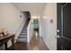 Inviting entryway with hardwood floors and staircase leading to the upper level at 3155 Tarian Way, Decatur, GA 30034