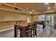 Finished basement featuring dining area, luxury vinyl plank flooring, neutral paint, and recessed lighting at 3028 Towneside Ln, Woodstock, GA 30189