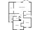 Second floor plan showing bedrooms, bathrooms, and a walk-in closet for the primary bedroom at 2545 Gatewater Ct, Cumming, GA 30040