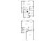 Floor plans showing the layout of both the first and second floors of the home at 2545 Gatewater Ct, Cumming, GA 30040