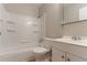 This bathroom features a tub, shower, toilet, and a vanity at 4567 Parkway Cir, Atlanta, GA 30349