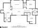 Second floor plan featuring bedrooms, walk-in closets, bathrooms, and hall at 507 Cross Creek Pt, Stone Mountain, GA 30087