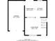 Detailed floor plan showcasing the home's layout, including kitchen, living room, and garage at 4634 Garden Hills Dr, Stone Mountain, GA 30083