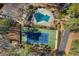 Aerial view of the community pool and tennis court at 1603 Cumberland Ct, Smyrna, GA 30080