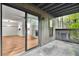 View from the spacious covered balcony showing the interior and exterior area at 1603 Cumberland Ct, Smyrna, GA 30080