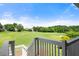 Picturesque view of the golf course from the backyard at 411 Hickory Fairway Ct, Woodstock, GA 30188