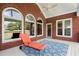 Brick patio with lounge chair and golf course view at 411 Hickory Fairway Ct, Woodstock, GA 30188
