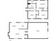 Combined floor plans showcasing both the upper and lower levels of the house at 2445 Hidden Creek Rd, Kennesaw, GA 30152