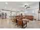 Spacious living room with an open floor plan, a modern fireplace, and ample seating at 2445 Hidden Creek Rd, Kennesaw, GA 30152