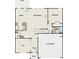 First floor plan featuring a two-car garage, kitchen, flex room, Gathering room, and bedroom at 609 Villa Rica Spgs, Villa Rica, GA 30180