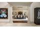 Formal dining room showcasing elegant pillars and view to the dining table at 816 Blackfoot Trl, Suwanee, GA 30024