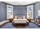 Spacious bedroom featuring hardwood floors, large windows, and a stylish area rug at 513 Saint Charles Ne Ave, Atlanta, GA 30308