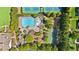 Overhead view of community pool, basketball court, playground and tennis courts at 942 Idlewood Dr, Canton, GA 30115