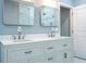 Modern bathroom featuring double sinks, custom cabinetry, and elegant fixtures at 3924 Ashford Dunwoody Road Northeast Ne Rd, Atlanta, GA 30319