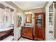 Elegant bathroom featuring stylish fixtures and decor, including a classic clawfoot tub at 10875 Shagbark Trl, Roswell, GA 30075
