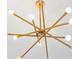 A close-up view of a modern starburst chandelier at 2760 Fraser Se St, Smyrna, GA 30080