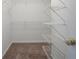 Bright walk-in closet with carpeted floors and multiple wire shelves for optimal storage and organization at 806 Chelsea Wood Ct, Stockbridge, GA 30281