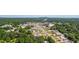 An aerial view of a neighborhood featuring a well-maintained commercial area and nearby residential streets at 941 Shirley Se St, Smyrna, GA 30082