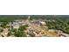 The aerial shot showcases a neighborhood with an organized commercial area and adjacent residential streets at 941 Shirley Se St, Smyrna, GA 30082