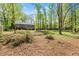 View of backyard with space to build on and lush trees, perfect for a serene setting and enjoying nature at 230 Oakridge Se Dr, Cartersville, GA 30121