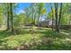 Spacious backyard surrounded by trees, offering privacy and space for outdoor enjoyment and potential landscaping at 230 Oakridge Se Dr, Cartersville, GA 30121