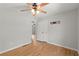 This bedroom has wood floors and lots of wall space to design at 230 Oakridge Se Dr, Cartersville, GA 30121